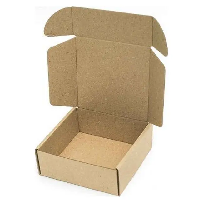 Коробка картонна Самозбірна 130х130х50 мм бура Коричневый 13852-01