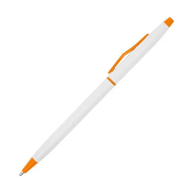 Ручка металлическая Белый Оранжевый 7315-06