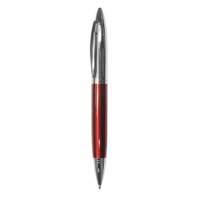 Ручка металева Серебристый Красный 3917-02
