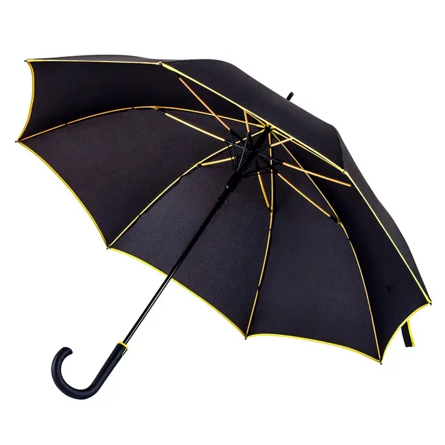 Зонт трость Желтый Черный 7304-03