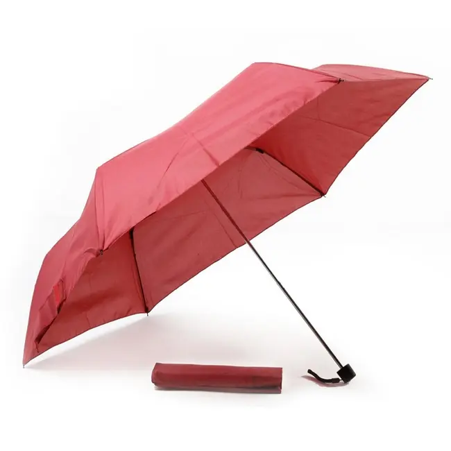 Зонт складной ручной Красный 1230-01