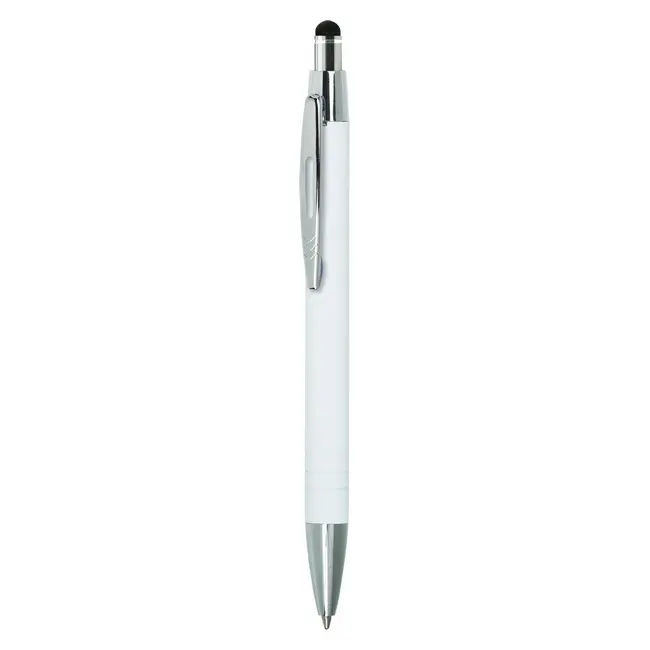 Ручка стилус металева 'VIVA PENS' 'LISS touch' Белый Серебристый 8630-07