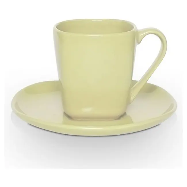 Чашка керамическая Etna S с блюдцем 180 мл Желтый 1753-17