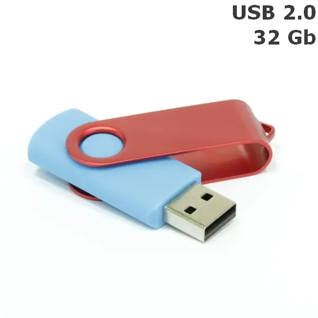 Флешка 'Twister' 32 Gb USB 2.0 Красный Голубой 8692-50