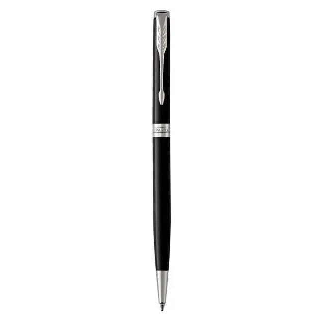 Ручка шариковая 'Parker' SONNET 17 Slim Black Lacquer CT BP Черный Серебристый 9968-01