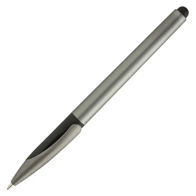 Ручка-стилус пластиковая Серый Серебристый 10053-05