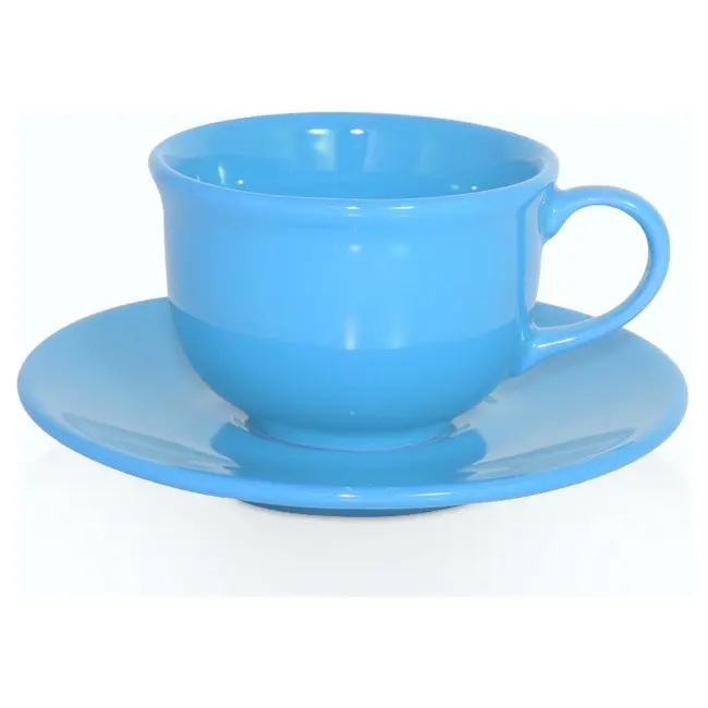 Чашка керамическая Ola S с блюдцем 200 мл Голубой 1791-10