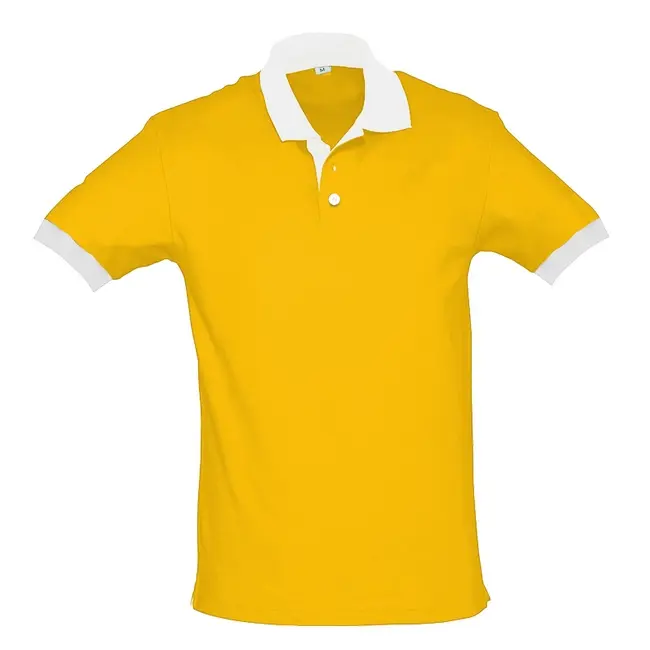 Футболка поло 'Vip Print' 'Custom' Желтый Белый 14602-06