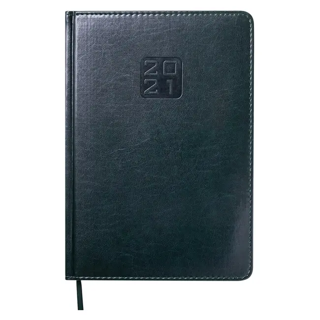 Ежедневник A5 датированный 'BUROMAX' 'BRAVO (Soft)' кремовый блок Темно-зеленый 12693-03