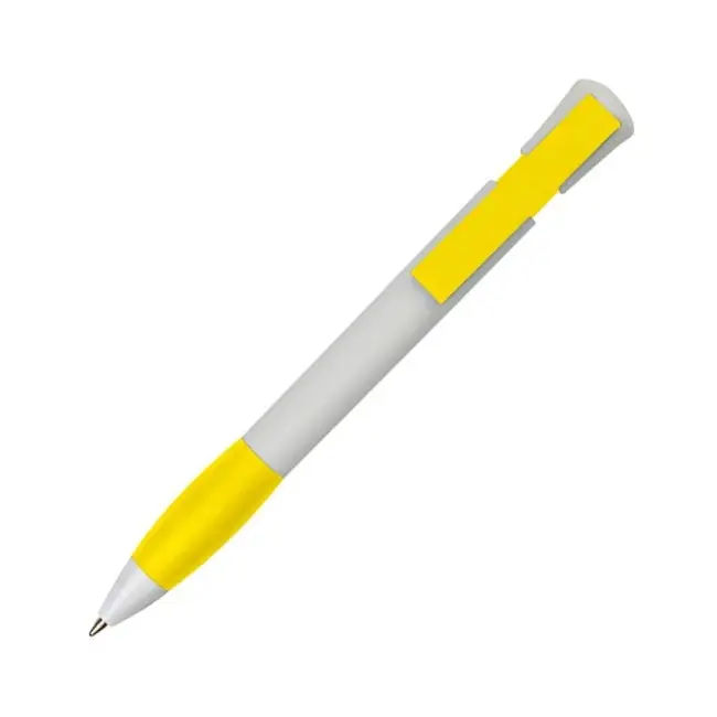 Ручка пластикова Желтый Белый 5055-01