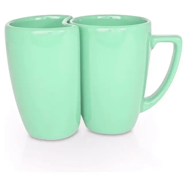 Набір з двох чашок Eden Plus керамічний 330 / 250 мл Зеленый 1802-19