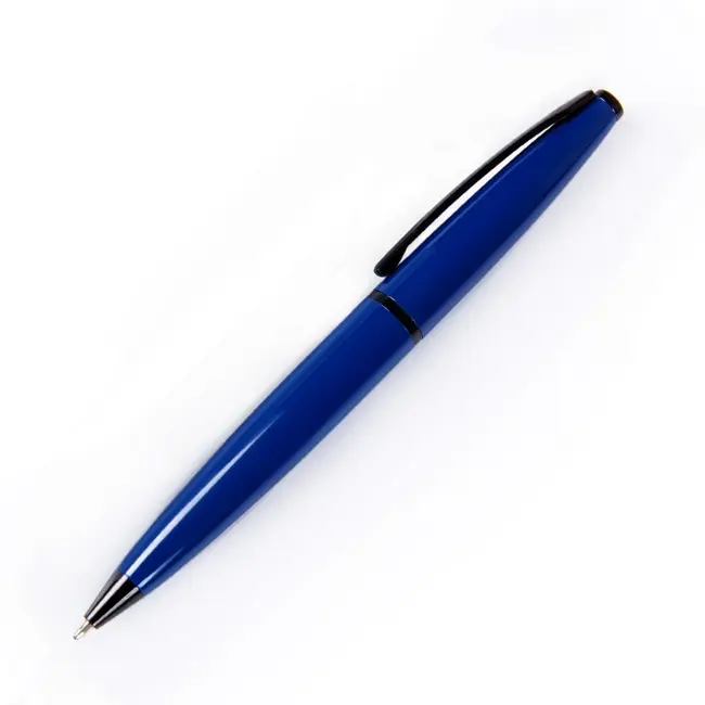 Ручка металева Темно-синий Черный 7284-02