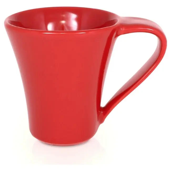 Чашка керамічна Flores 200 мл Красный 1757-06