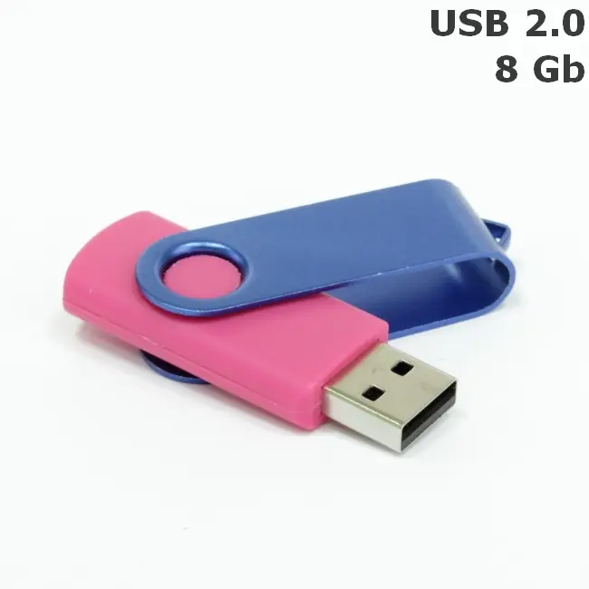 Флешка 'Twister' 8 Gb USB 2.0 Розовый Синий 3673-39