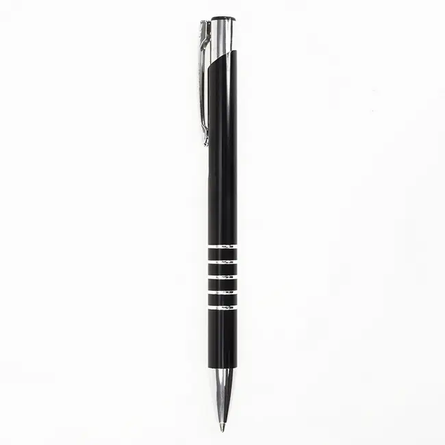 Ручка металлическая Серебристый Черный 12157-01
