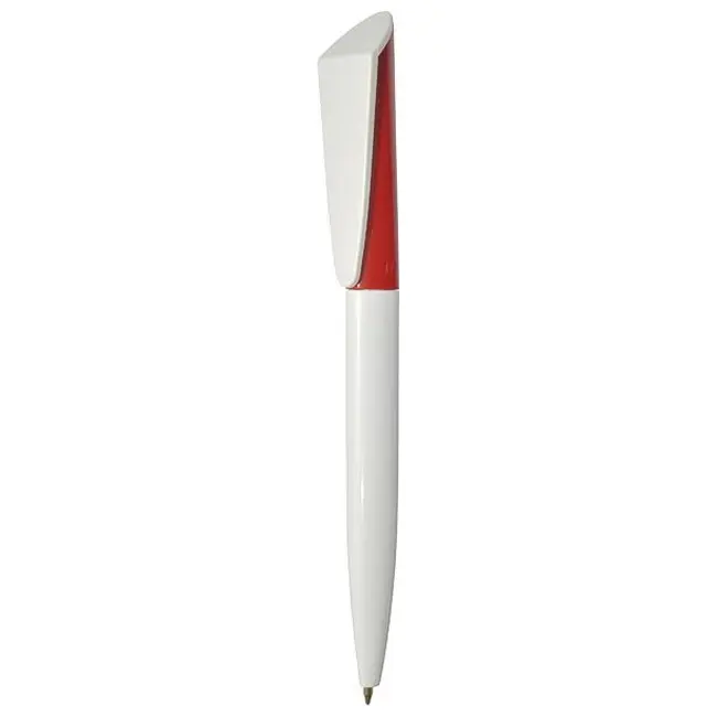 Ручка Uson пластикова з поворотним механізмом Белый Красный 3910-48