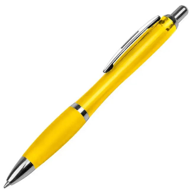 Ручка пластиковая Серебристый Желтый 4539-04