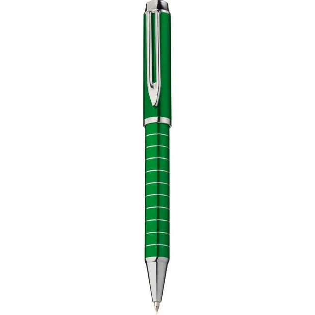 Набір письмовий ручка кулькова та олівець метал Зеленый Серебристый 7243-05