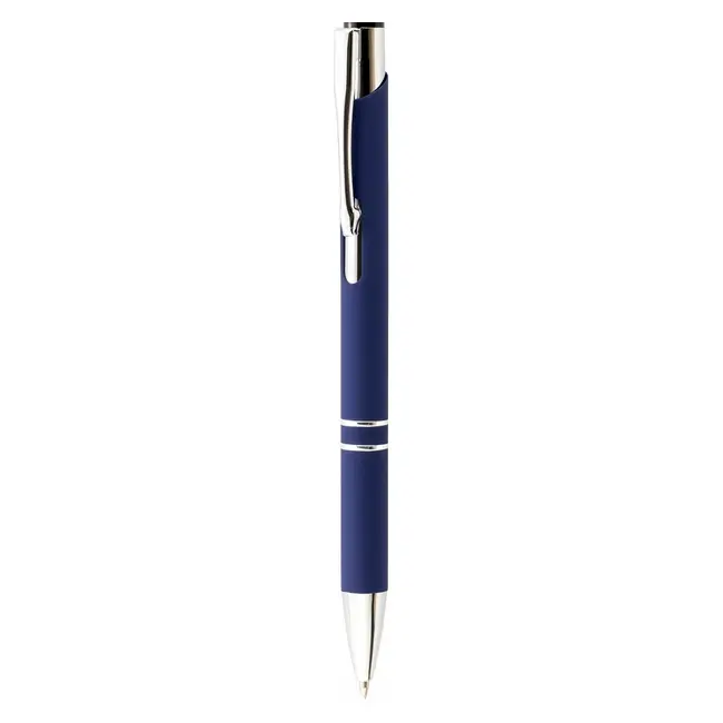 Ручка шариковая металлическая Серебристый Темно-синий 12604-06