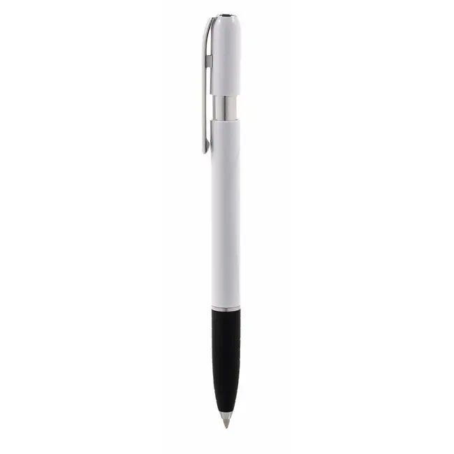Ручка пластиковая Серебристый Белый Черный 1877-03