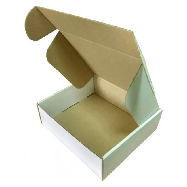 Коробка картонна Самозбірна 220х200х70 мм біла Белый 10150-01