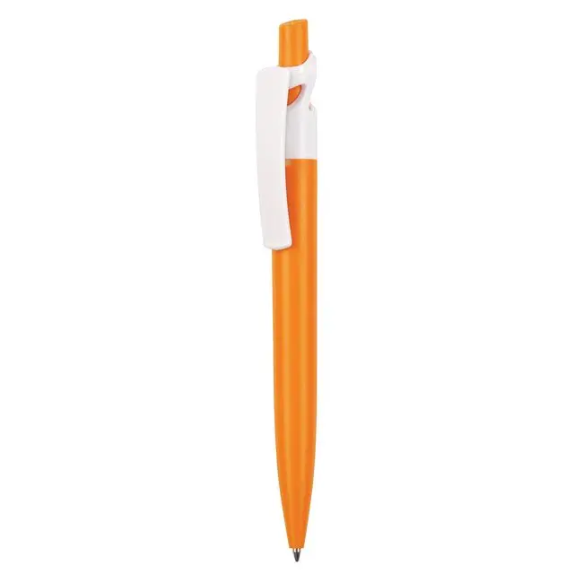 Ручка пластиковая Белый Оранжевый 5637-04