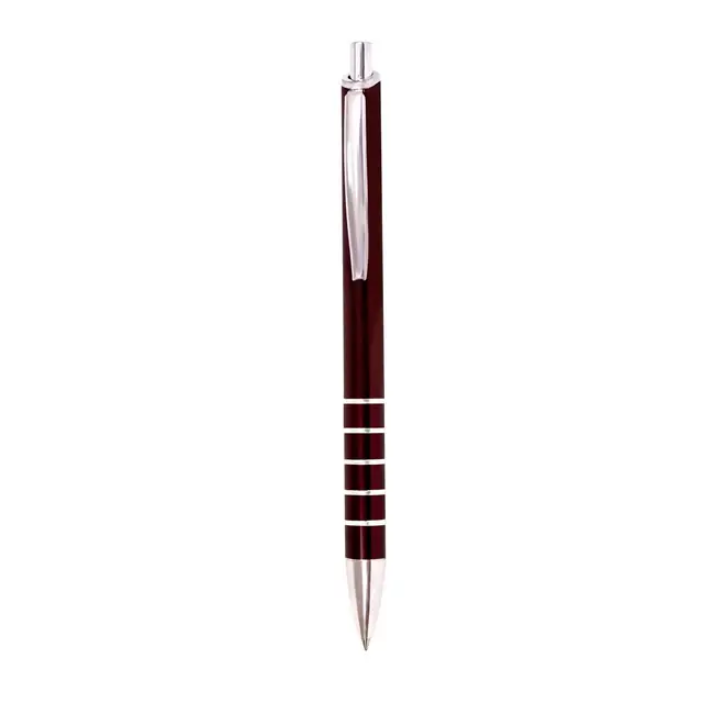Ручка металева Серебристый Бордовый 7743-04