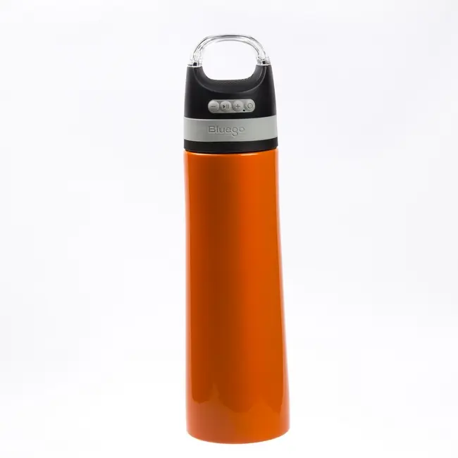 Термопляшка 'Madrid Bluetooth' glossy 735 мл Черный Оранжевый 30061-04