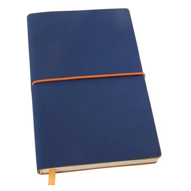 Ежедневник А5 недатированный кремовый блок Оранжевый Синий 12229-01