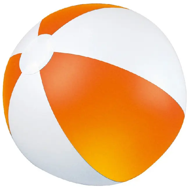М'яч пляжний невеликий 2-х кольоровий діаметр 28 см. Оранжевый Белый 5288-08