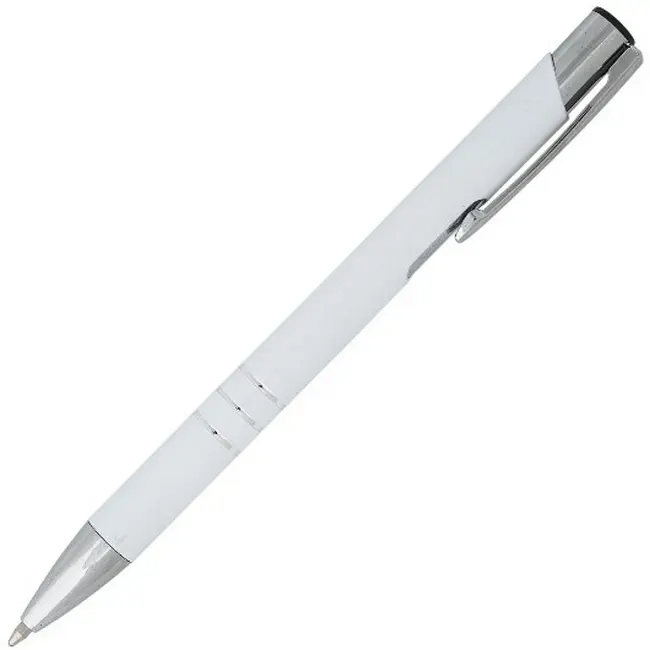 Ручка металлическая Белый Серебристый 6261-01