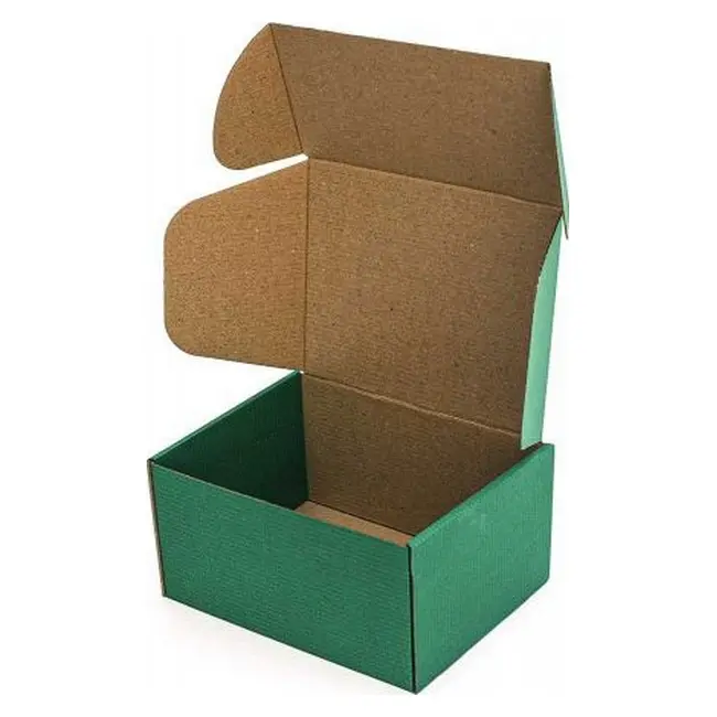 Коробка картонна Самозбірна 190х150х100 мм зелена Зеленый 13891-01
