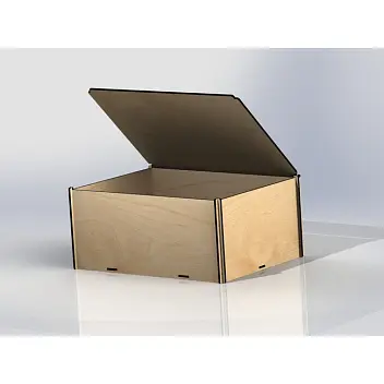 Коробка фанерная 350x250x150 Древесный 9039-01