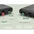 Універсальна мобільна батарея PowerBank 'Pineng' 'PN-852 PD' 10000 mAh