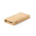 Повербанк PowerBank бездротовий 5W з сонячною зарядкою бамбуковий 10000 mAh