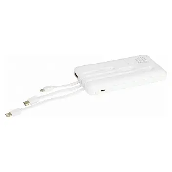 Батарея мобільна Power Bank 10 000 mAh Белый 12624-01