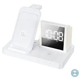 Зарядное устройство беспроводное с часами 'TEG' 'Time Dock'