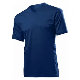 Футболка 'Stedman' 'Classic V-neck Men' Navy Blue