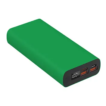 Універсальна мобільна батарея Powerbank 'Model B' matt 20000 mAh Зеленый Черный 14758-149