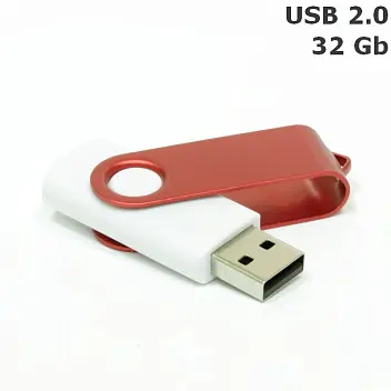 Флешка 'Twister' 32 Gb USB 2.0 Красный Белый 8692-02