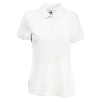 Футболка Поло жіноча 'Fruit of the Loom' 'Lady-Fit 65/35 Polo' Белый 5709-01