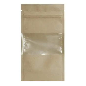 Дой-пак 80х140х20 крафт zip-замок Древесный 12791-01