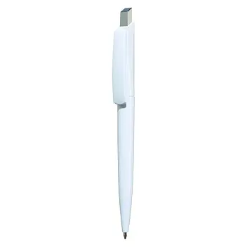 Ручка пластиковая 'VIVA PENS' 'GITO SOLID' Белый Серебристый 8618-06