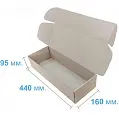 Коробка картонная Самосборная 440х160х95 мм бурая