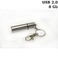 Флешка Тубус металева 8 Gb USB 2.0
