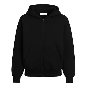Худі на замку 'RAY' 'PREMIUM LOOSE' UNISEX Черный 15960-01