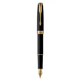 Ручка пір'яна 'Parker' SONNET 17 Matte Black Lacquer GT FP F