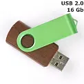 Флешка 'Twister' дерев'яна 16 Gb USB 2.0