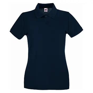 Тенниска женская 'Fruit of the Loom' 'PREMIUM POLO' Темно-синий 8653-06