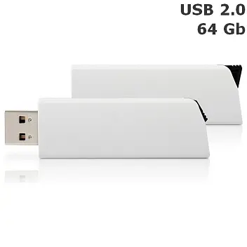 Флешка 'GoodRAM' 'CLICK' 64 Gb USB 2.0 біла Черный Белый 6319-01